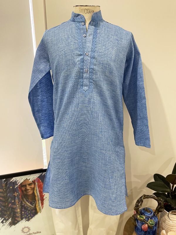 Cotton Kurta Blue