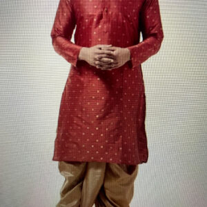 Silk Kurta Maroon