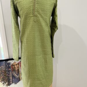 SILK KURTA GREEN