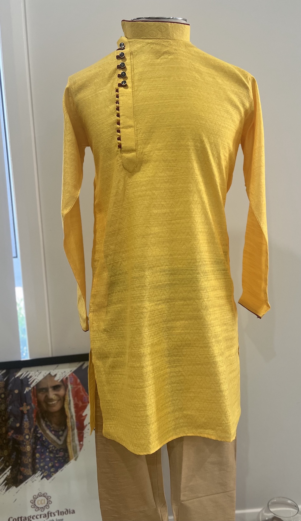 SILK KURTA YELLOW