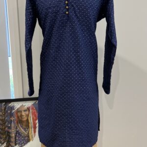 SILK KURTA BLUE