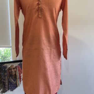 SILK KURTA PEACH