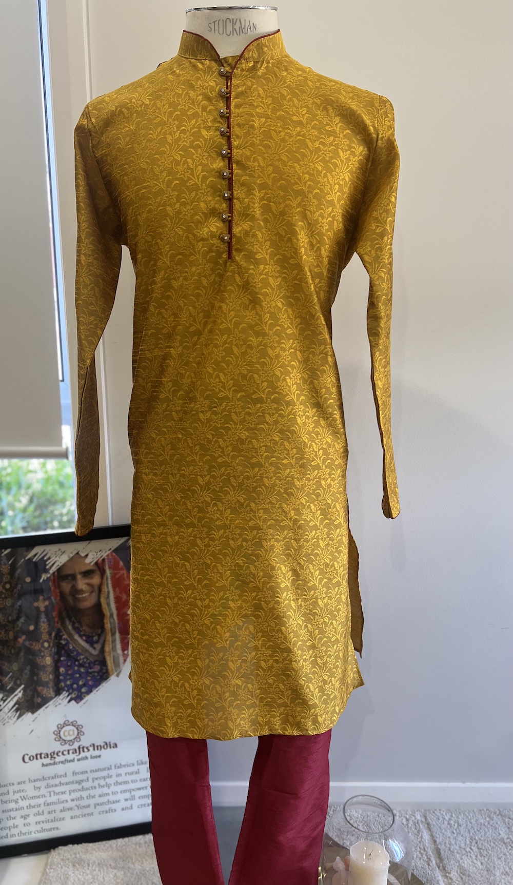 SILK KURTA MUSTARD