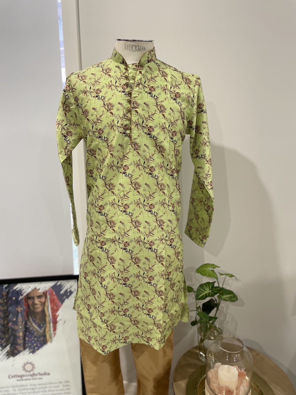 SILK KURTA GREEN