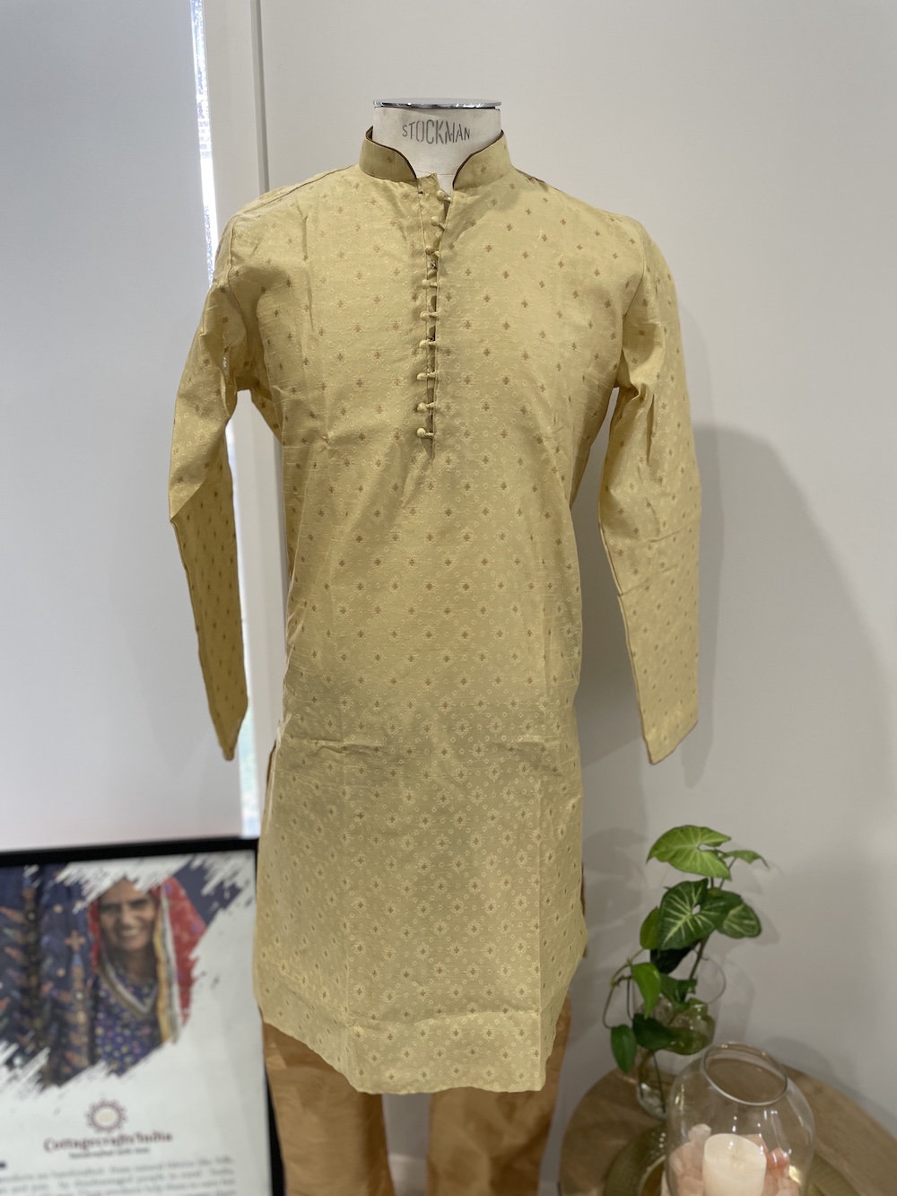SILK KURTA GOLDEN