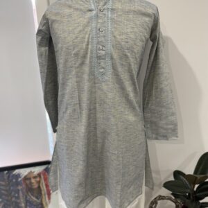COTTON KURTA GRAY