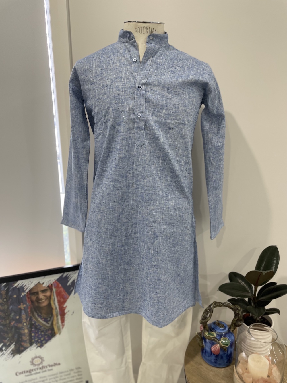 COTTON KURTA BLUE