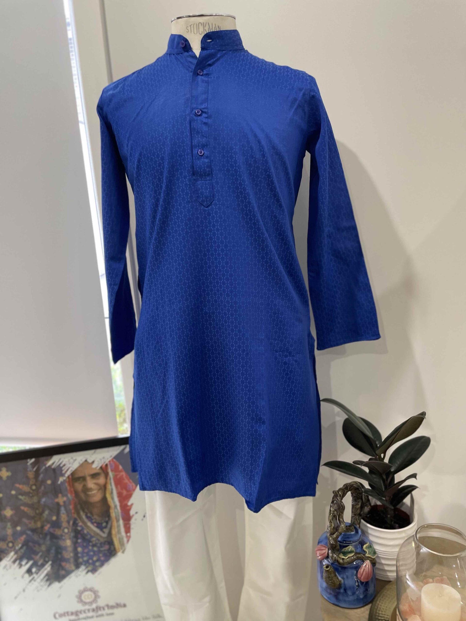 COTTON KURTA BLUE