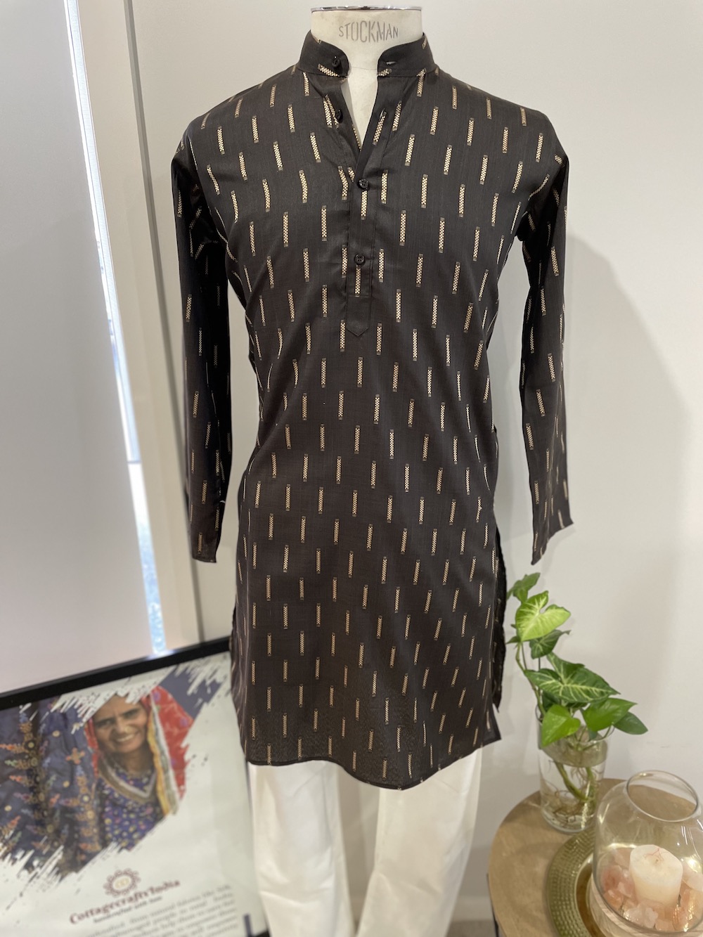 COTTON KURTA BROWN