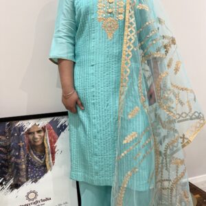 MUSLIN SILK TURQUOISE