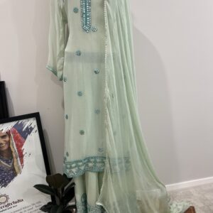 CHIFFON SUITS PALE GREEN