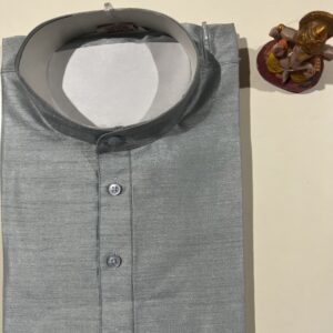 SILK KURTA GREY
