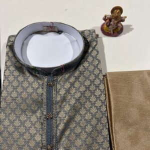 SILK KURTA GREY