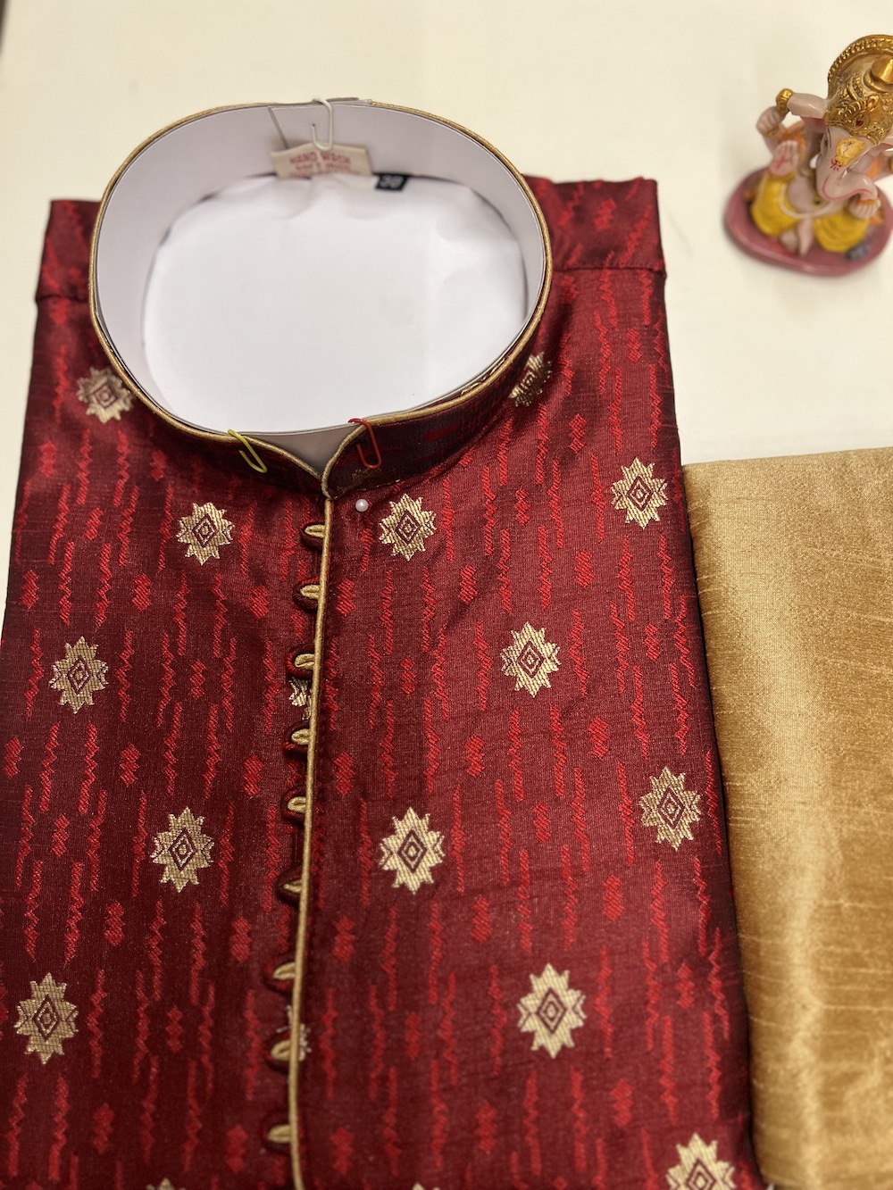 SILK KURTA MAROON