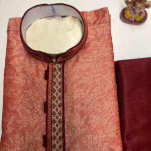 SILK KURTA PEACH