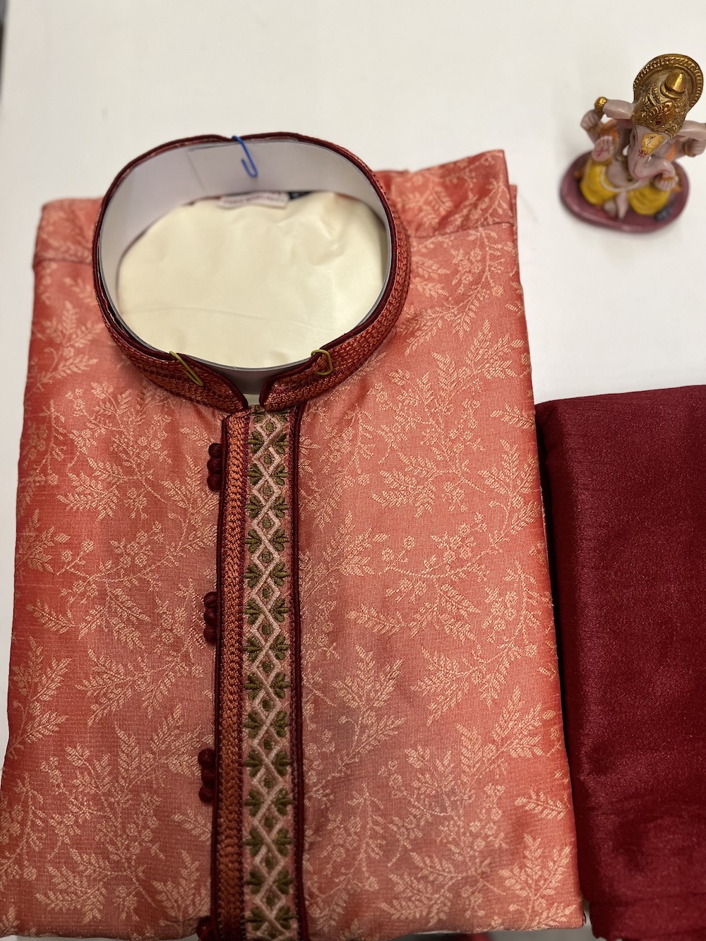 SILK KURTA PEACH