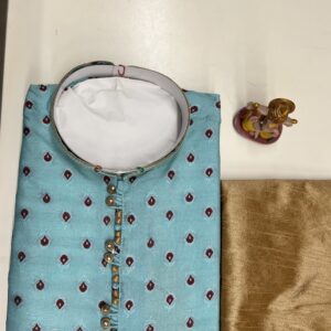 SILK KURTA SEA BLUE