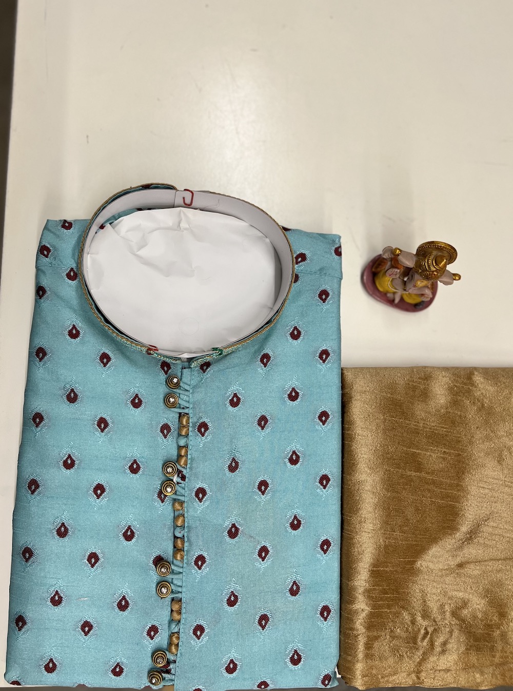 SILK KURTA SEA BLUE