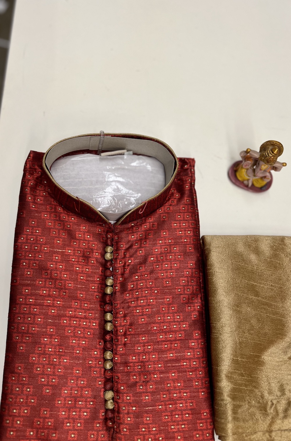 SILK KURTA MAROON