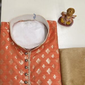 SILK KURTA ORANGE
