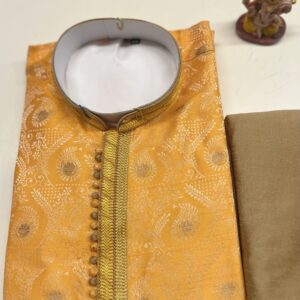 SILK KURTA ORANGE