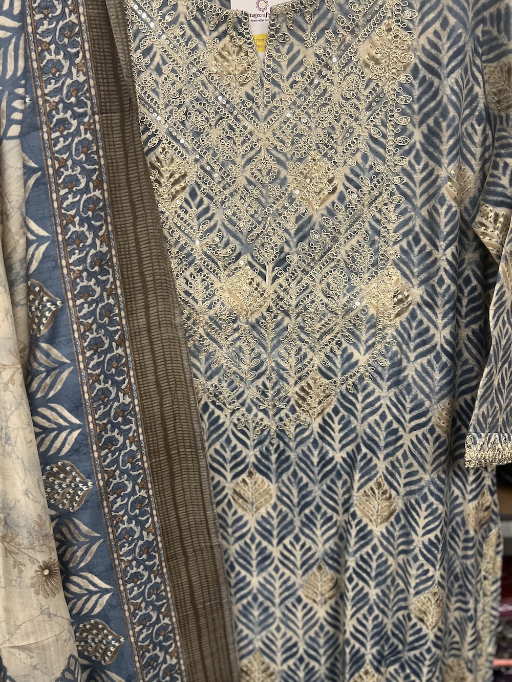 DIGITAL PRINTED SILK NAVY - Image 2