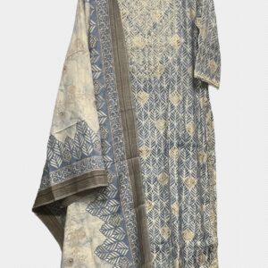 DIGITAL PRINTED SILK NAVY