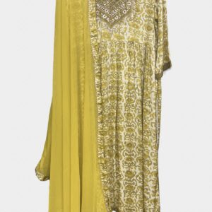 DIGITAL PRINTED SILK OLIVE
