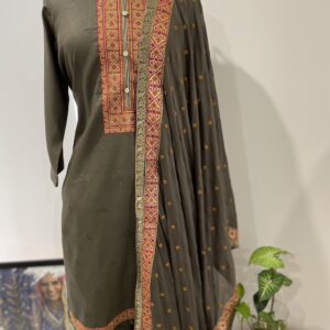 COTTON LADIES SUITS MOCHA