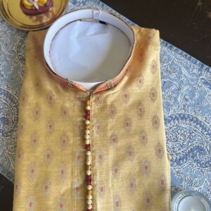 SILK KURTA GOLDEN