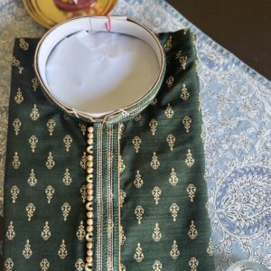 SILK KURTA GREEN