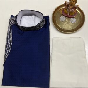KIDS KURTA PYJAMA ANGRAKHA SETS NAVY BLUE