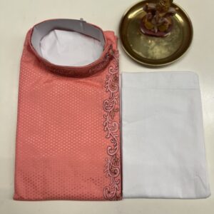 KIDS KURTA PYJAMA ANGRAKHA SETS PINK