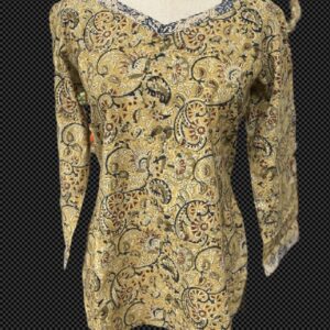 COTTON KURTI MUSTARD