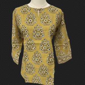 COTTON KURTI MUSTARD