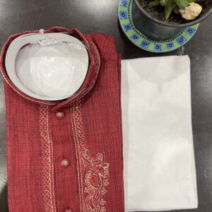 KIDS KURTA PYJAMA SETS RED