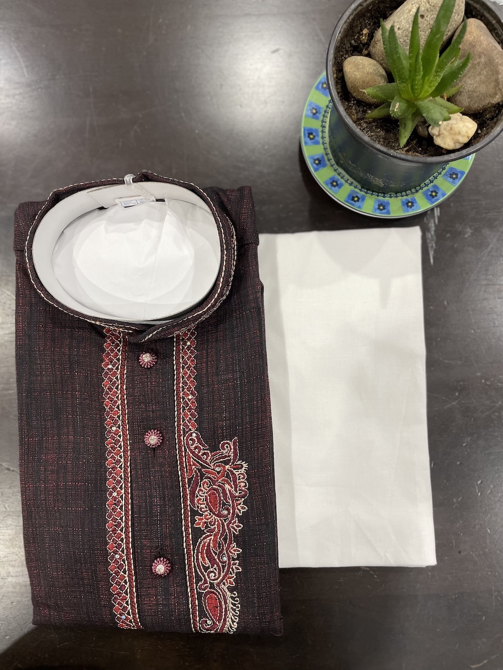 KIDS KURTA PYJAMA SETS BROWN