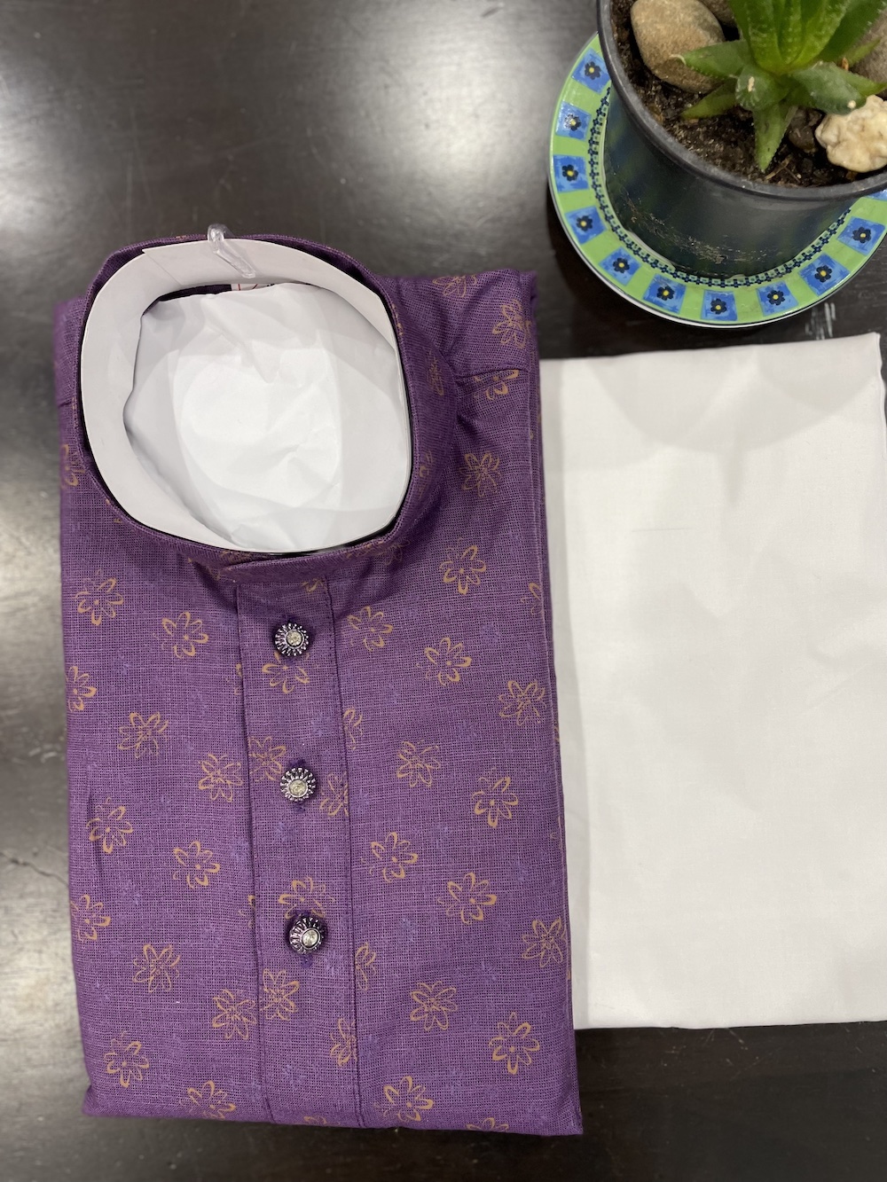 KIDS KURTA PYJAMA SETS PURPLE
