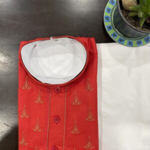 KIDS KURTA PYJAMA SETS RED