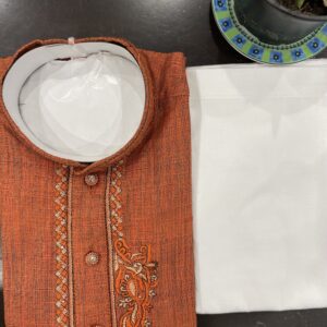 KIDS KURTA PYJAMA SETS RUST