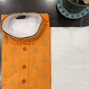 KIDS KURTA PYJAMA SETS ORANGE