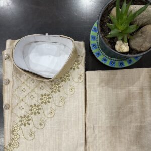 KIDS KURTA PYJAMA ANGRAKHA SETS GOLDEN