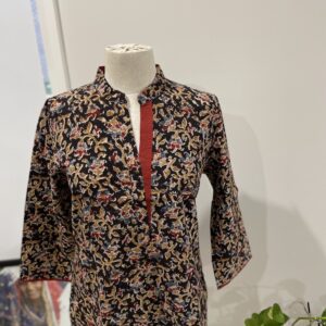 COTTON KURTI BLACK PRINTED