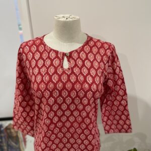 COTTON KURTI RED