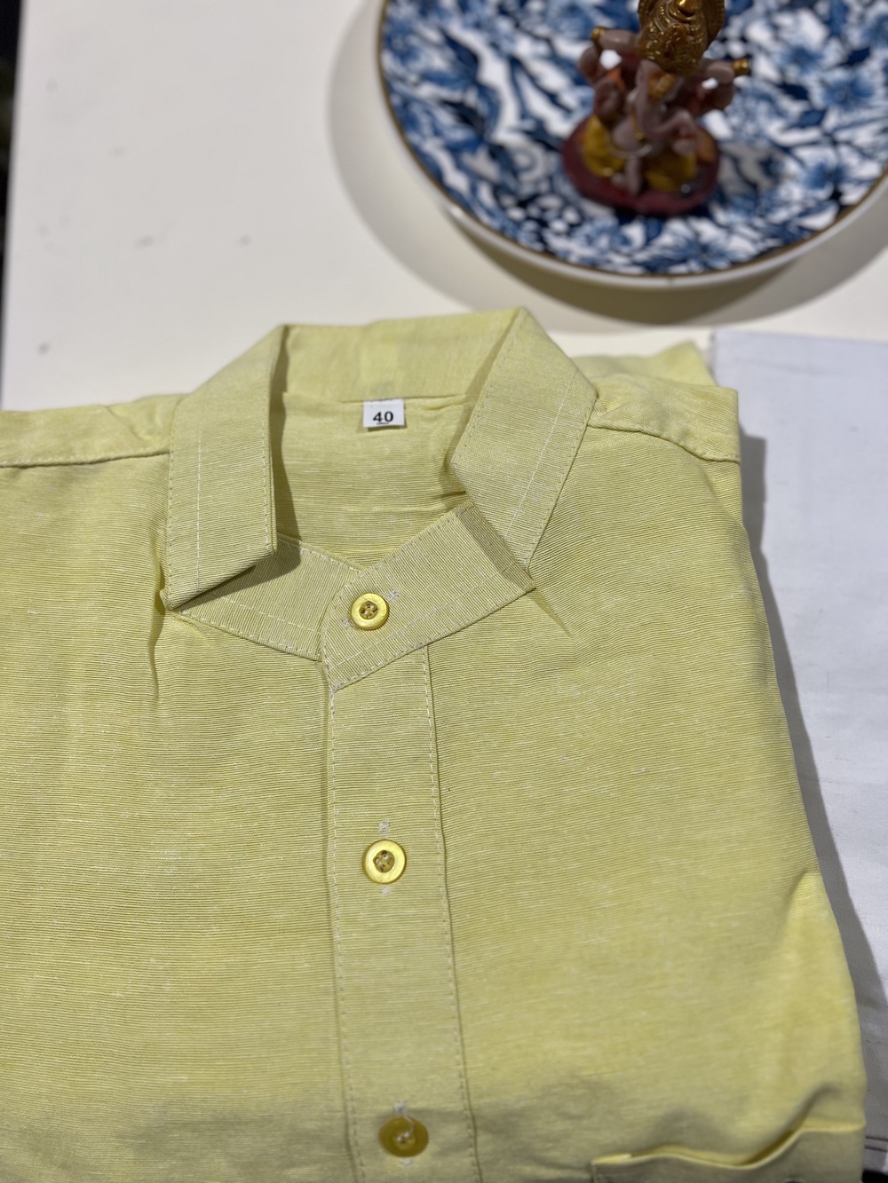 KHADI COTTON KURTA PYJAMA LIME