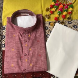 COTTON KURTA PYJAMA PINK