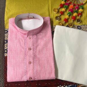 COTTON KURTA PYJAMA PINK