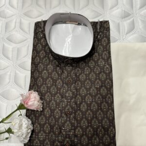COTTON KURTA PYJAMA GREEN