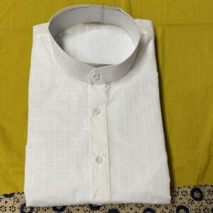 COTTON KURTA PYJAMA WHITE