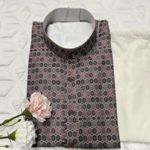 COTTON KURTA PYJAMA PURPLE
